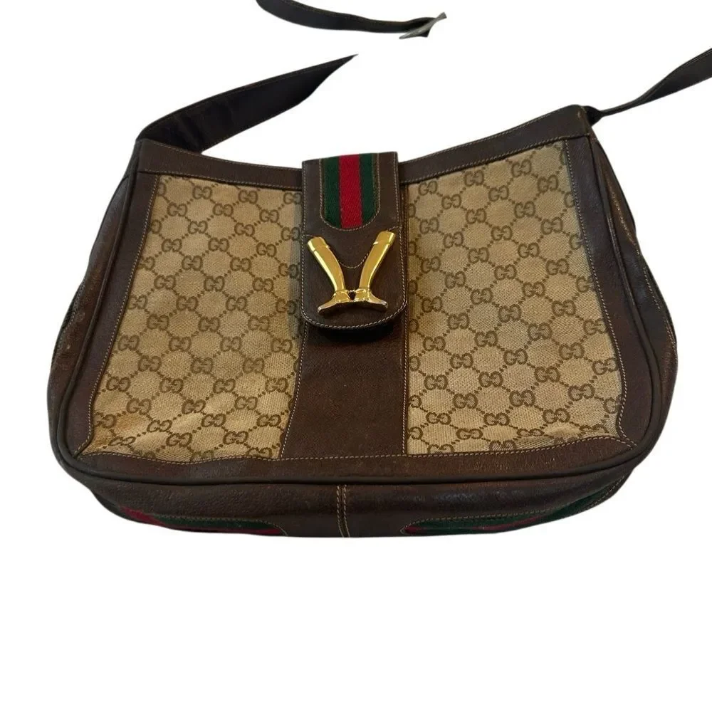 Gucci Brown and Gold Shoulder Bag - Picture 15 of 15